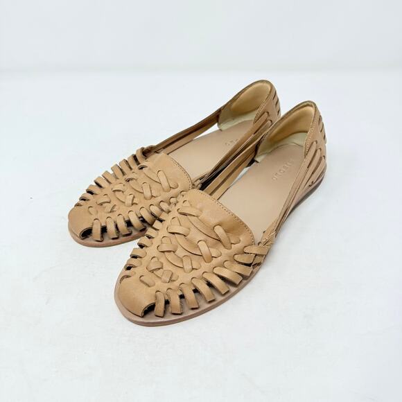 Nisolo Women’s Huarache Flats Size 9 Leather Sandals Handwoven Tan Neutral - Picture 12 of 12